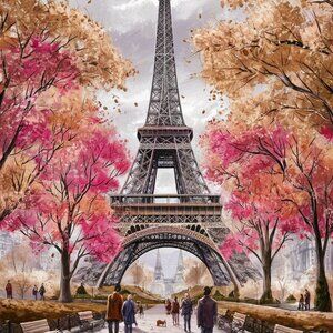 8x10 paris in spring gloosy